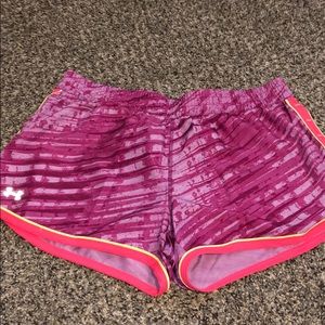 Purple/pink athletic shorts